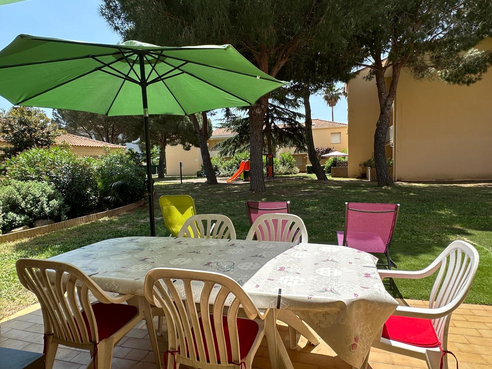 T2 Rdc A Canet En Roussillon Europa 4 Pers ,Piscine,Clim, Tennis, Parking Exterior photo